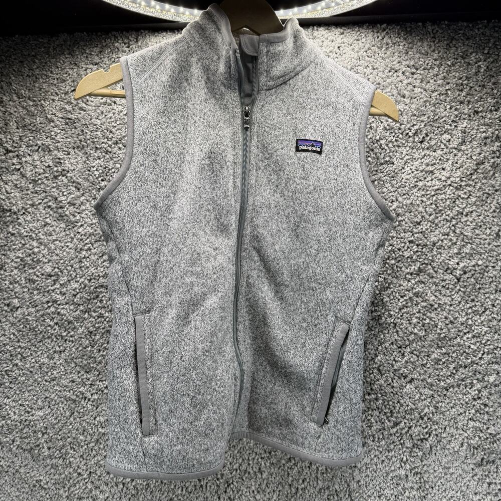 Patagonia Better Sweater Vest Womens Gray Full Zip Fleece Outdoor Hiking Xsmall
